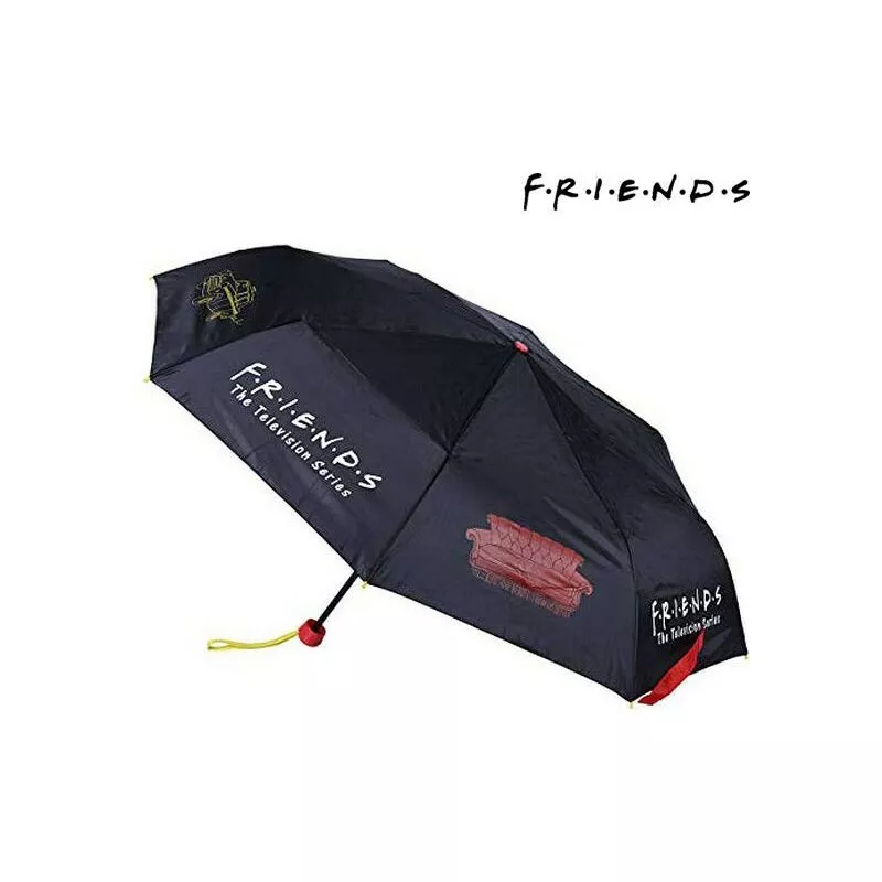 Friends - Paraguas Plegable Negro (Ø 97 cm) 8427934462711 S0723603 barato