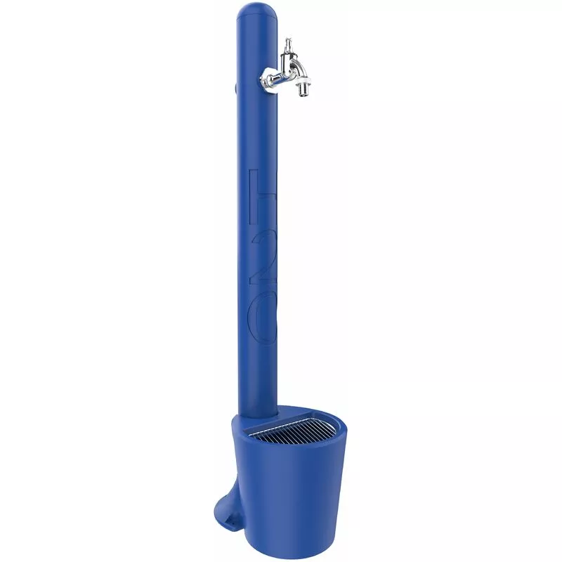 Fuente azul con grifo y cubo cm 99x20x18 ARKEMA DESIGN - prodotto made in Italy CV-GH115-20/5002 barato