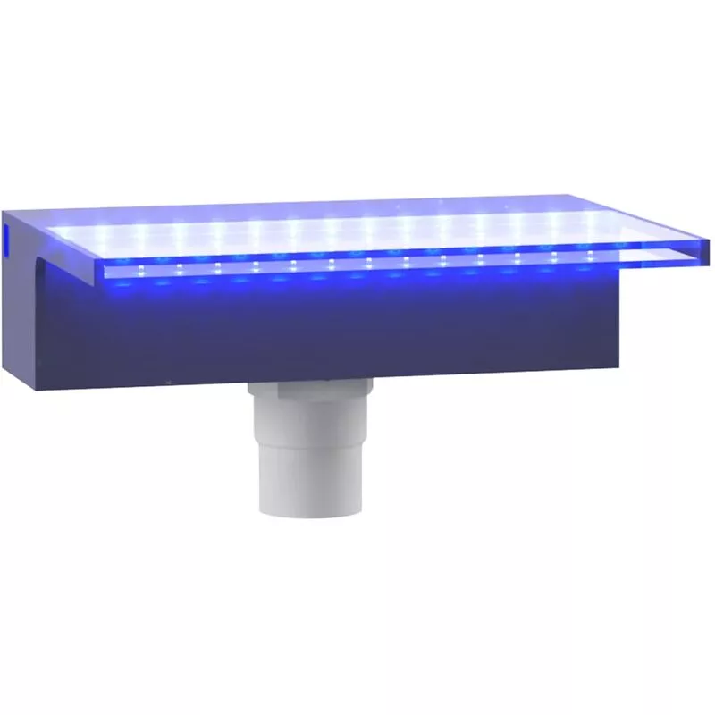 Fuente cascada con led rgb acrílico 30cm Vidaxl Transparente barato
