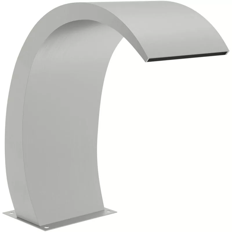 Fuente de piscina con led de acero inoxidable 304 22x60x70 cm Vidaxl Plateado barato