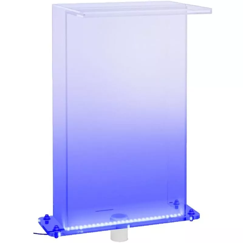 Fuente de piscina con led rgb acrílico 51 cm Vidaxl Transparente barato