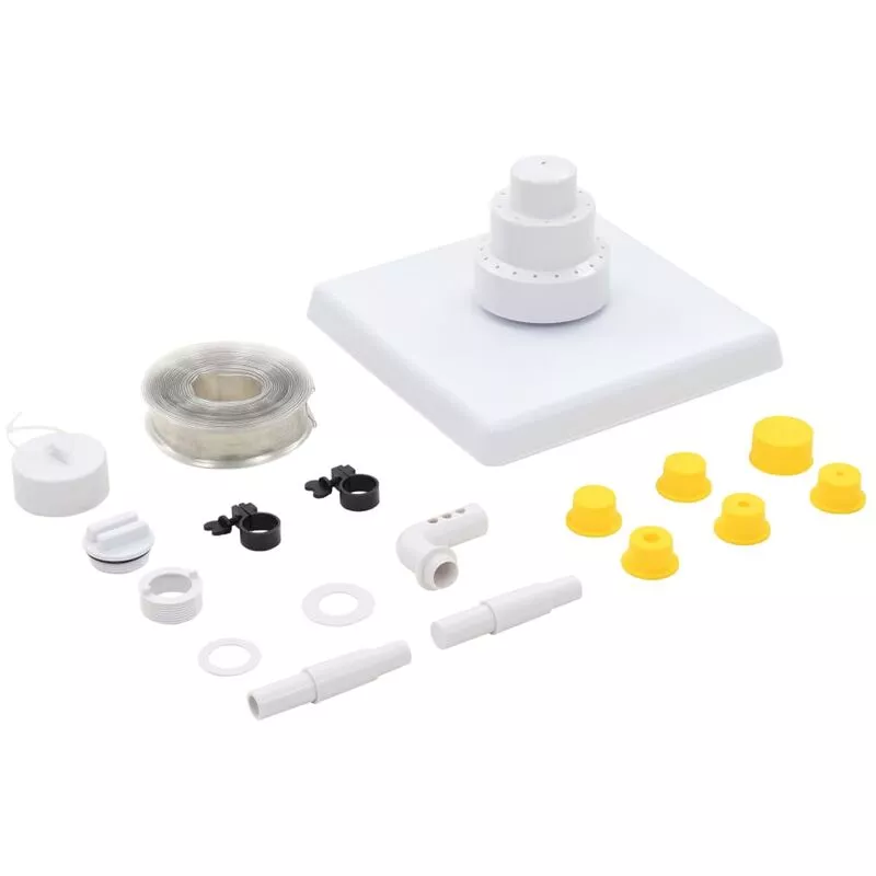 Fuente griega de piscina 13 piezas blanca barato