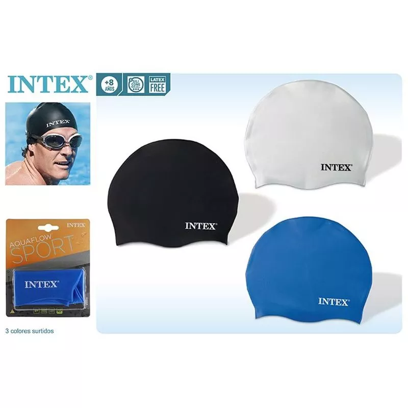 GORRO NATACION SILICONA - Intex barato
