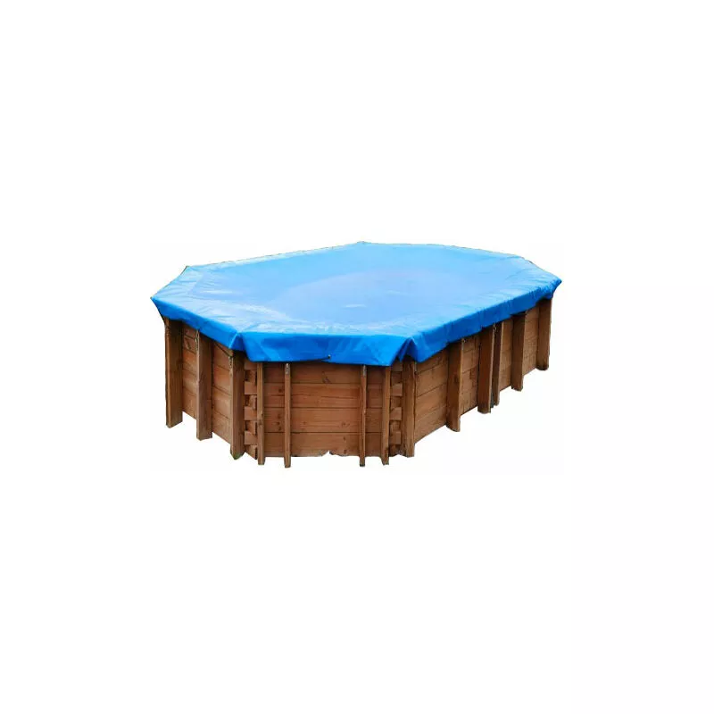 GRÉ - Cubierta de invierno para piscinas de madera gre Ovalada de 436x336cm barato
