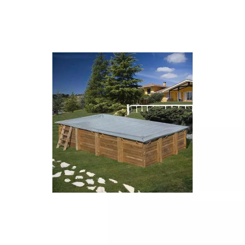 GRÉ - Gre cubierta de invierno piscina de madera rectangular 415 x 240 cm barato