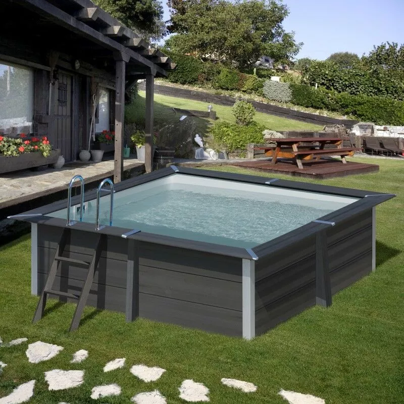 GRÉ - Piscina Elevada de Composite Gre 326x326x96 KPCOR28 barato