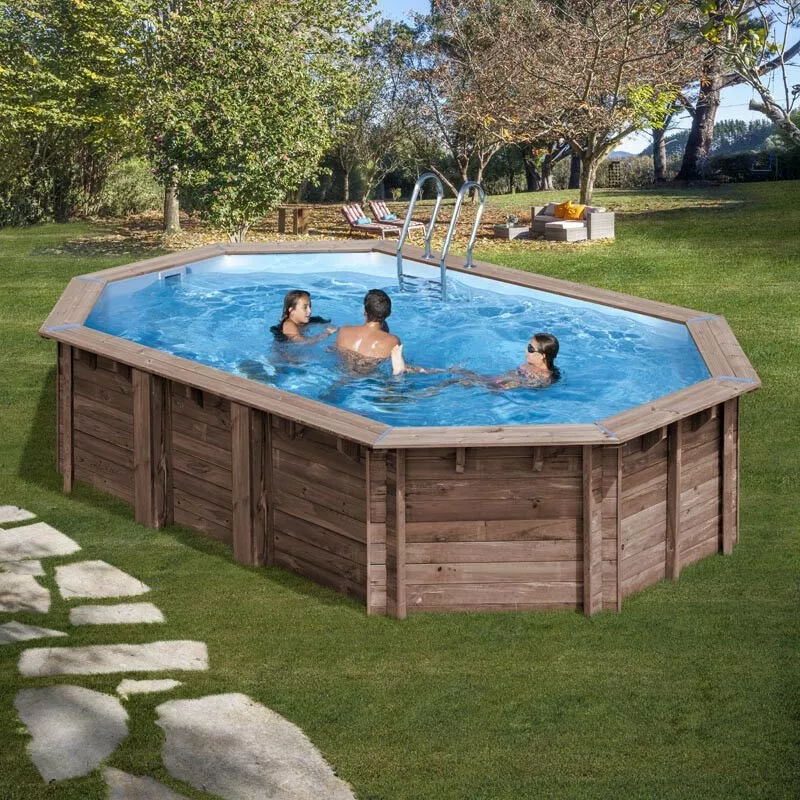 GRÉ - Piscina de madera Gre Bambú 535 x 335 x 130 cm barato
