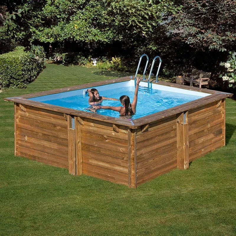 GRÉ - Piscina de madera Gre Carra 305 x 305 x 119 cm barato