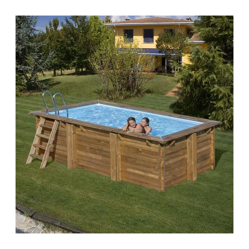 GRÉ - Piscina de madera rectangular Gre Marbella-2 420 x 270 x 117 cm barato