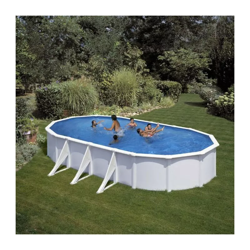 GRÉ - Piscina ovalada de acero Gre Fidji 730x375x120cm barato