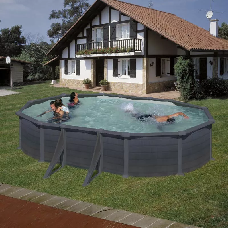 GRÉ - Piscina ovalada de acero Gre Granada 610x375x132cm barato