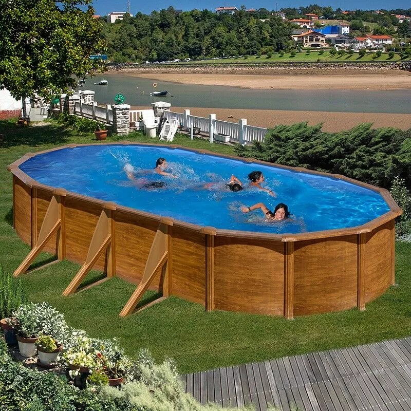 GRÉ - Piscina ovalada de acero Gre Pacific 730x375x120 cm barato