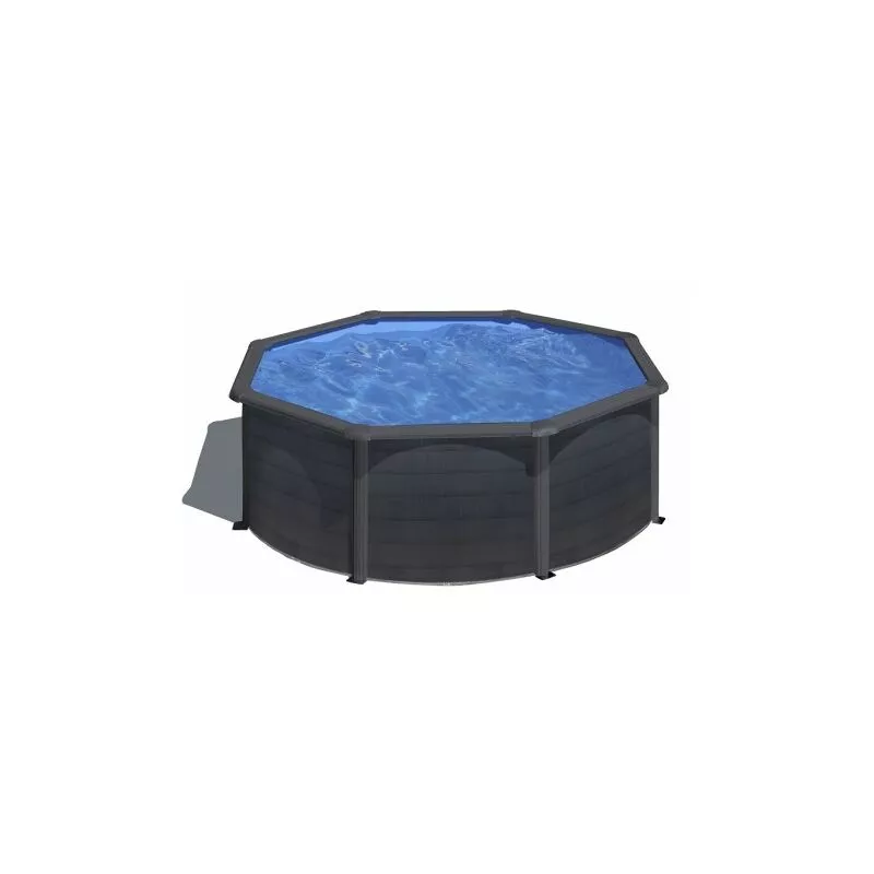 GRÉ - piscina desmontable gre kea 240 x 120CM imitación grafito. incluye depuradora de arena. barato