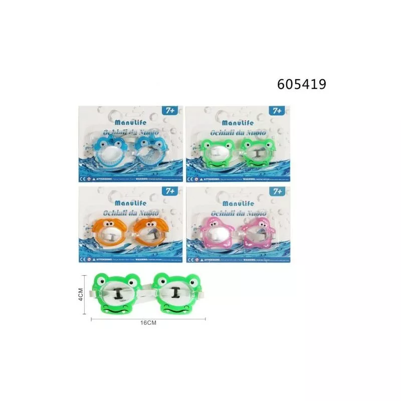 Gafas de natación para piscina con animales de color 16x4cm 605419 barato