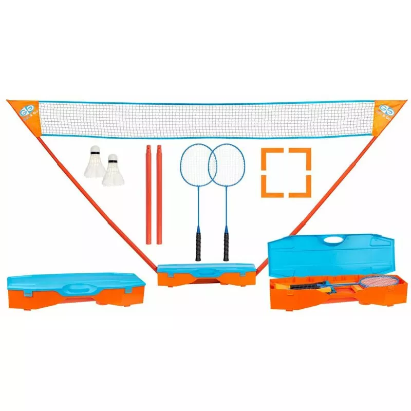 Get & Go Set de bádminton inmediato azul y naranja - Multicolor barato