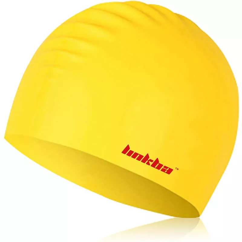 Gorro de natacion de pelo largo de silicona para mujeres