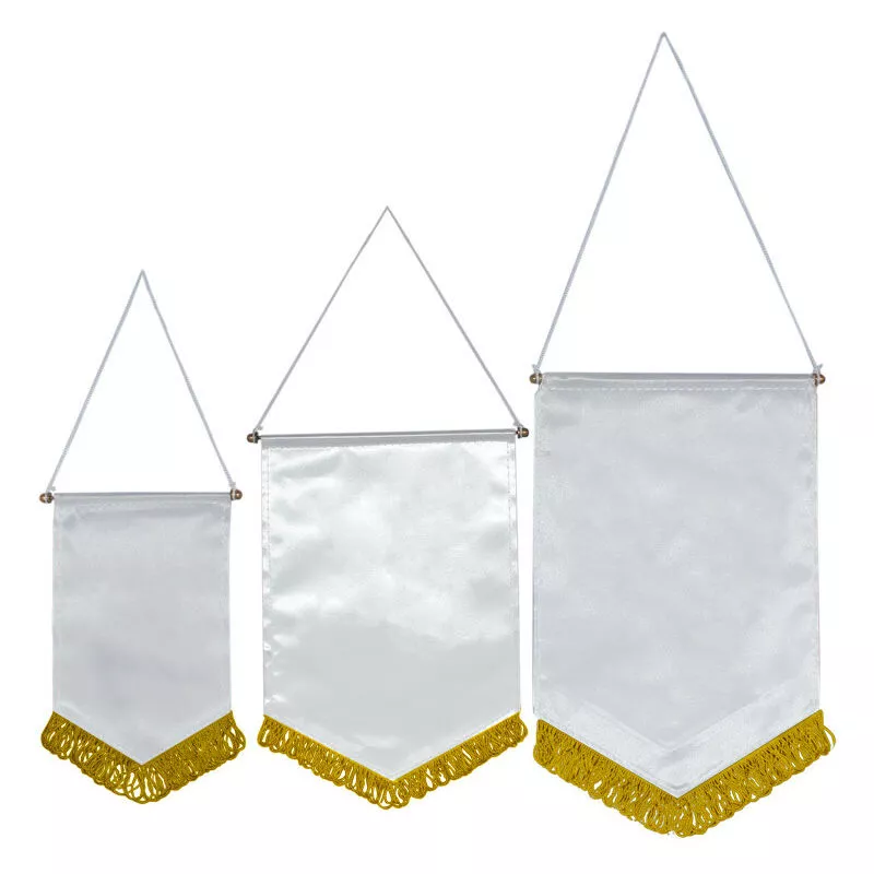 Grupo K-2 - BANDERÍN ESCUDO PARA SUBLIMACIÓN Dorado 200 x 130 mm barato