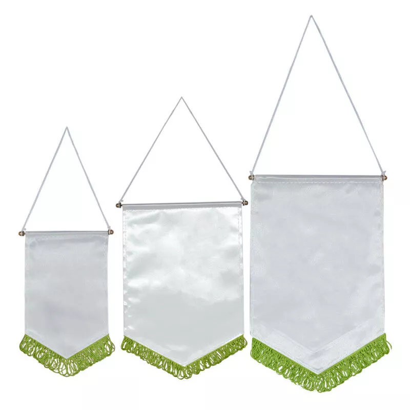 Grupo K-2 - BANDERÍN ESCUDO PARA SUBLIMACIÓN verde 200 x 130 mm barato