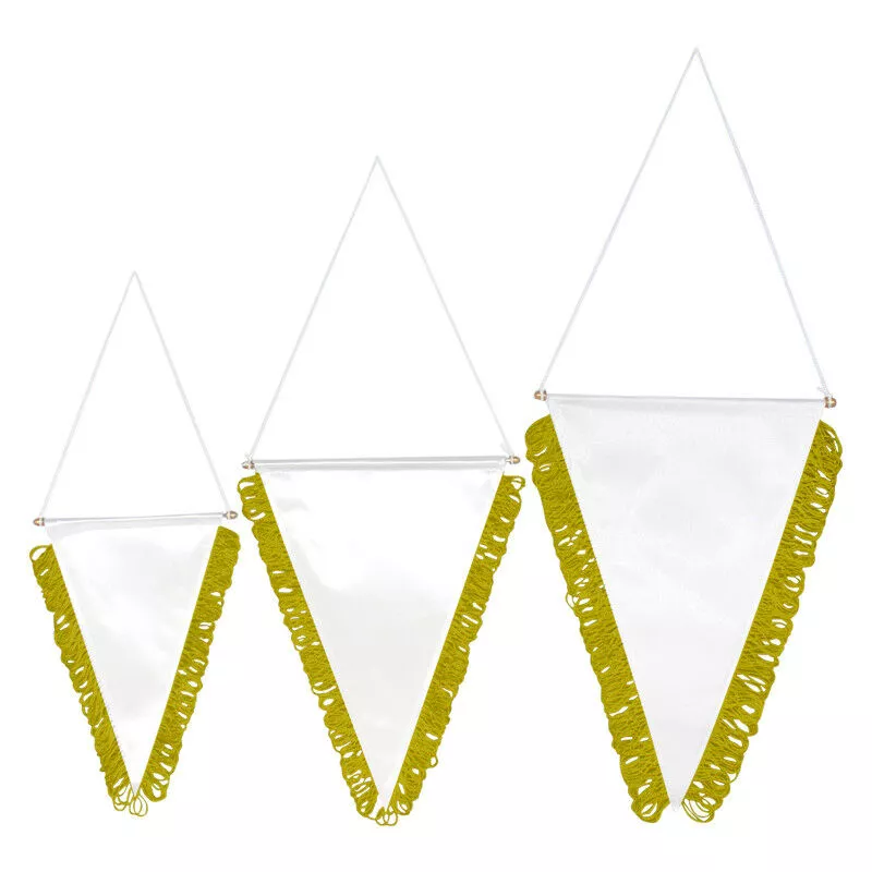 Grupo K-2 - BANDERÍN TRIANGULAR PARA SUBLIMACIÓN amarillo 200 x 130 mm barato