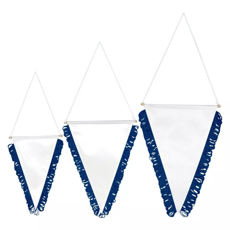 Grupo K-2 - BANDERÍN TRIANGULAR PARA SUBLIMACIÓN azul 200 x 130 mm barato