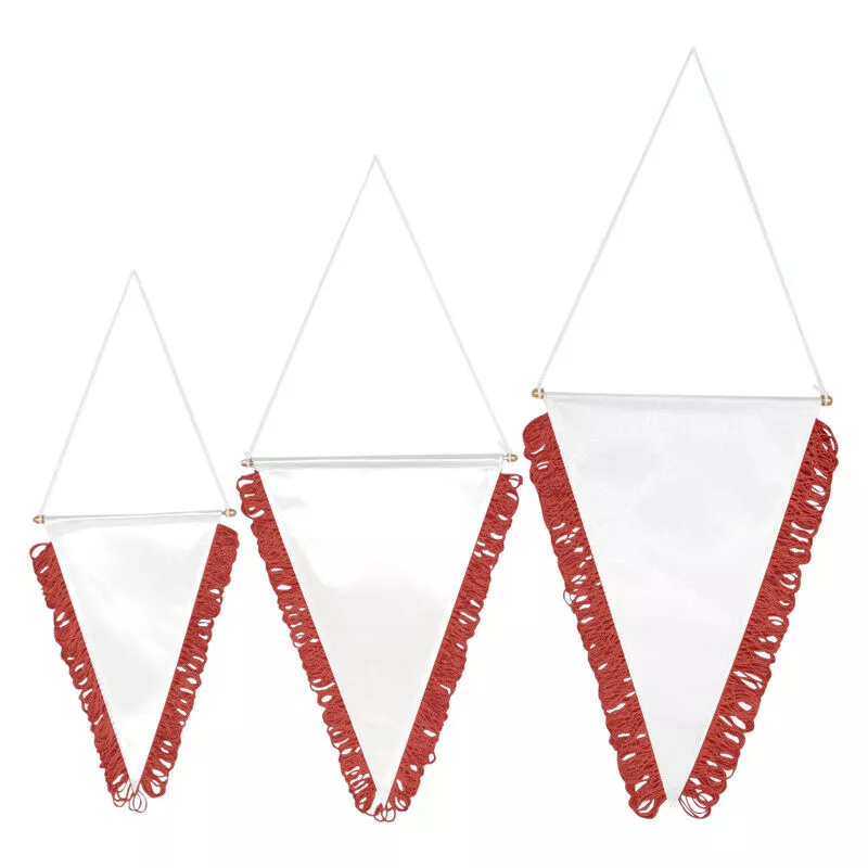 Grupo K-2 - BANDERÍN TRIANGULAR PARA SUBLIMACIÓN rojo 200 x 130 mm barato