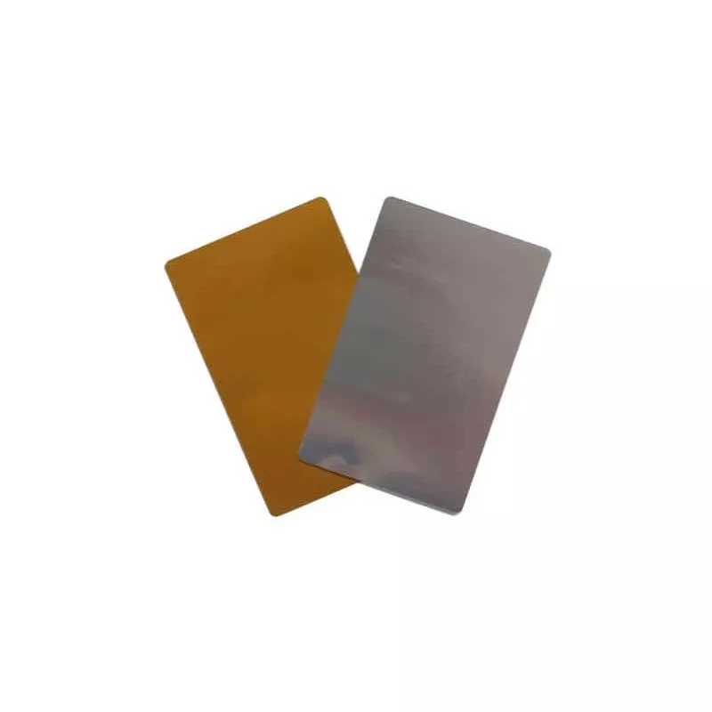 Grupo K-2 - TARJETA DE ALUMINIO PARA SUBLIMACIÓN COLOR ORO 100 UD. barato