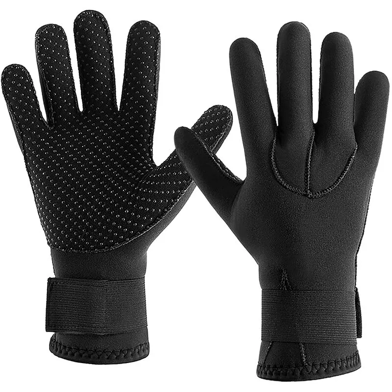 Guantes de neopreno de 3 mm Guantes de buceo calidos Guantes de surf de invierno Guantes termicos antideslizantes para pesca submarina Natacion barato