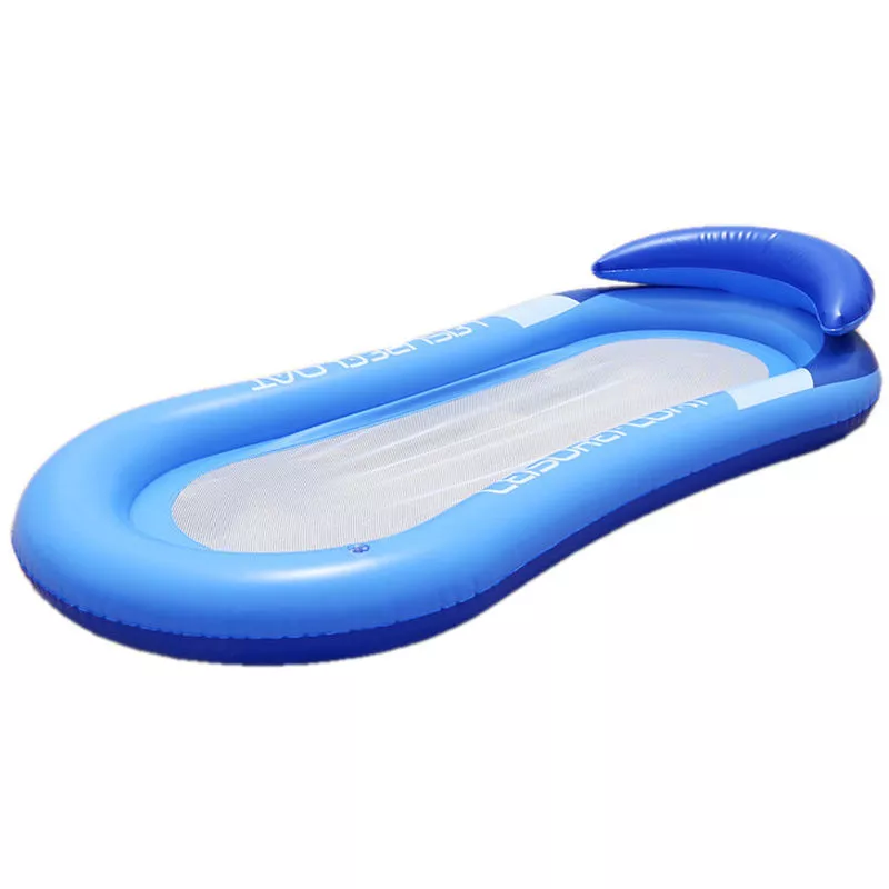 Hamaca de flotantes inflables Fila Salones plegable portatil de la cama Piscina playa del verano del Medio Malla agua de la piscina