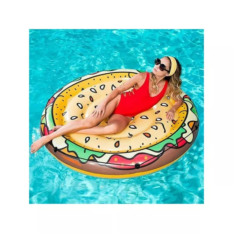 Hamburguesa con estampado inflable de colchón PVC PVC SEA NAWMING de 150 cm barato