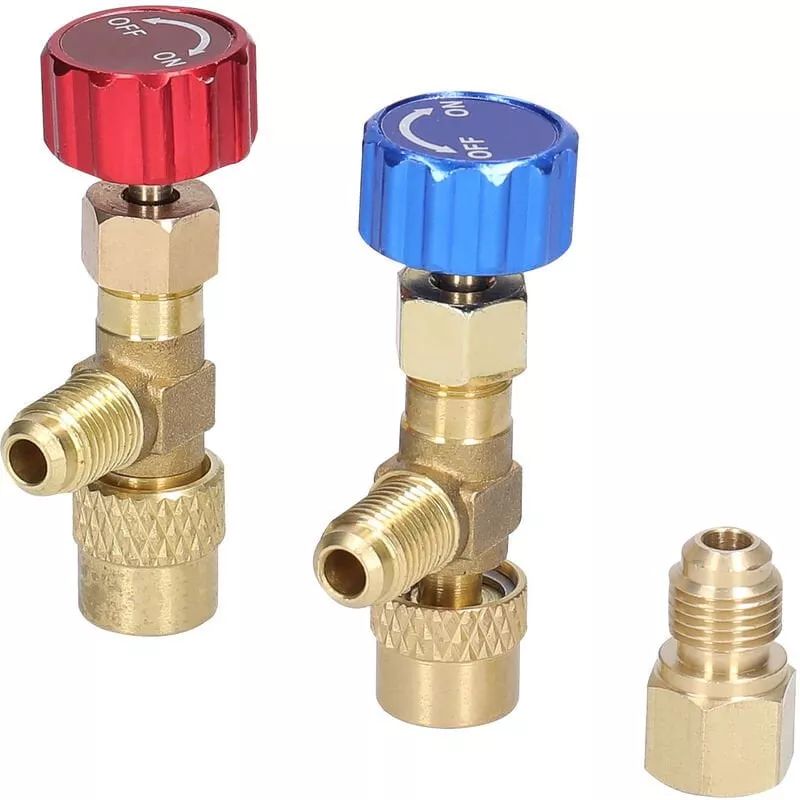 Happyshopping - Aire acondicionado R22 R410 que agrega conector de refrigerante de calidad de valvula de seguridad con adaptador de transformacion de barato