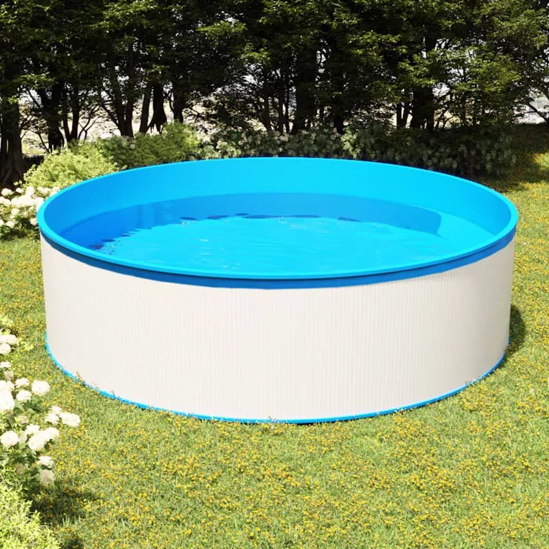 Happyshopping - Piscina de chapoteo blanca 350x90 cm barato