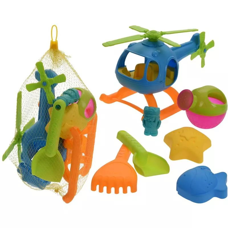 Helicoptero juegos playa 7 piezas barato