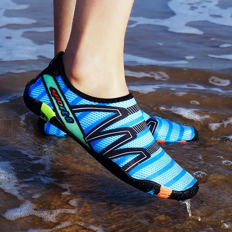 Hombres Mujeres Zapatos acuaticos Deportes Secado rapido Descalzo para nadar Buceo Surf Piscina acuatica Caminar en la playa Ejercicio de yoga barato