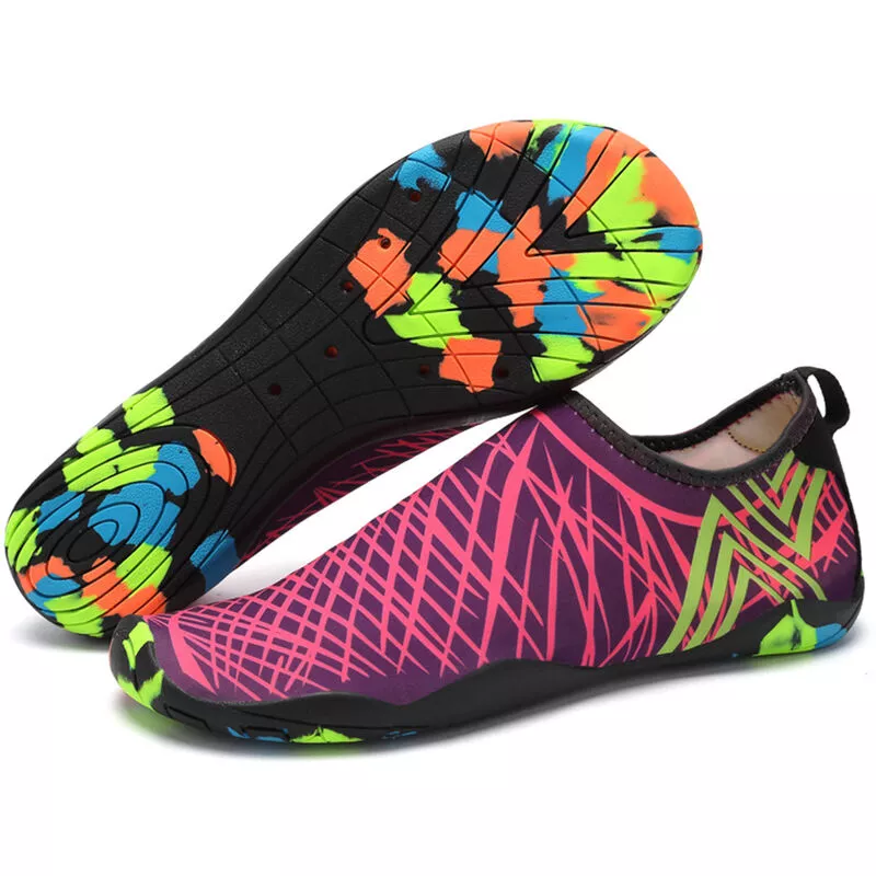 Hombres Mujeres Zapatos de agua Deportes Secado rapido Descalzo para nadar Buceo Surf Piscina acuatica Caminar en la playa Yoga Zapatos de barato