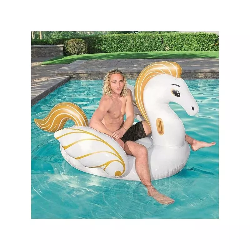Horse Fashion Pegaso Giant Ridiable 231 x 150 cm Unicornio blanco barato