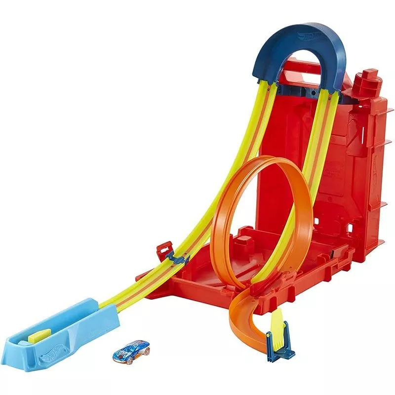 Hot Wheels pista de acrobacias forma de bidón Track Builder Unlimited barato