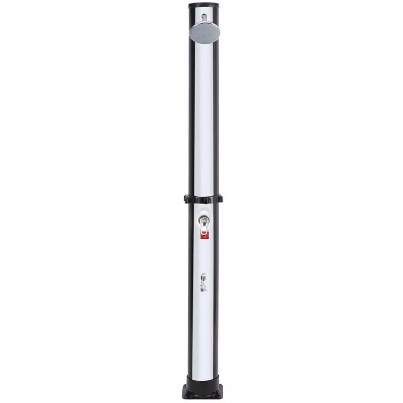 IGUAZU- Ducha Exterior Negra y Plateada 35L barato