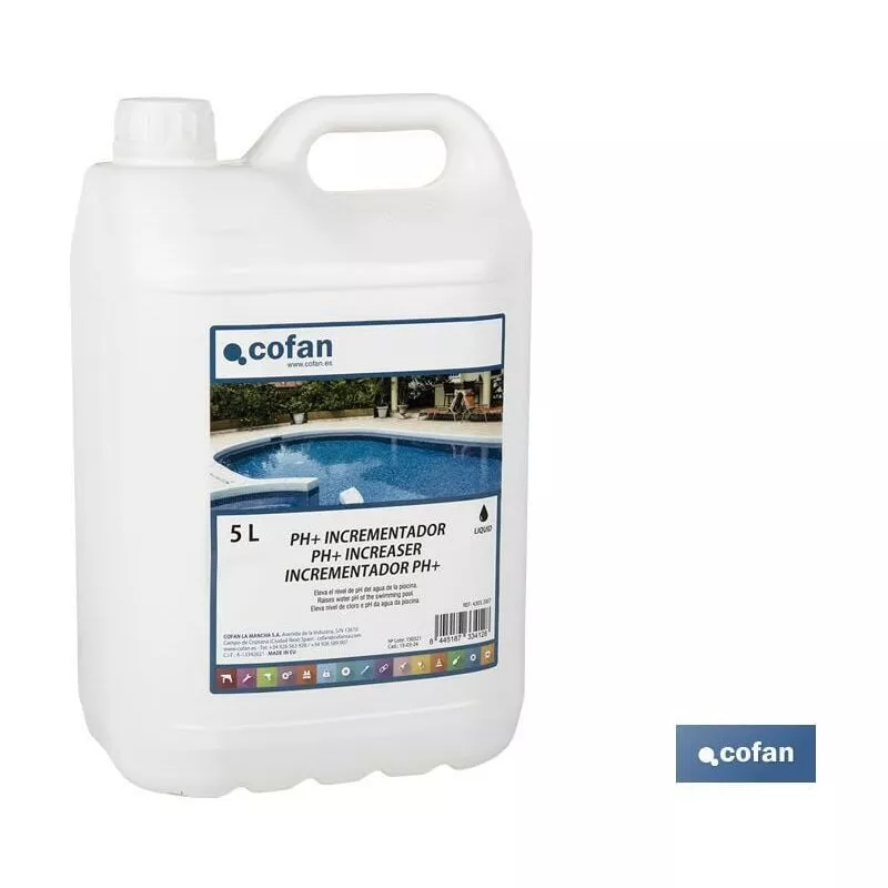 Incrementador ph liquido 5 l cofan barato