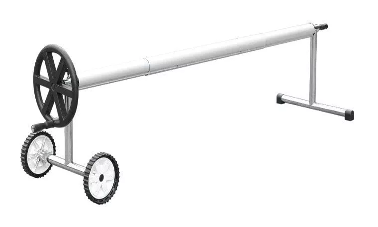 International Cover Pool - Enrollador en acero inox para mantas de burbujas extensible. para piscinas de hasta 4.20 metros de ancho con tubo de 82mm barato