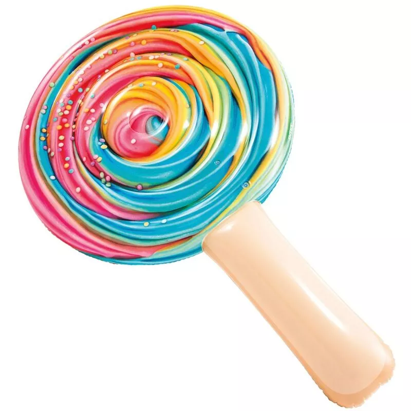 Intex - Colchoneta hinchable piruleta multicolor 127x25x198 cm barato