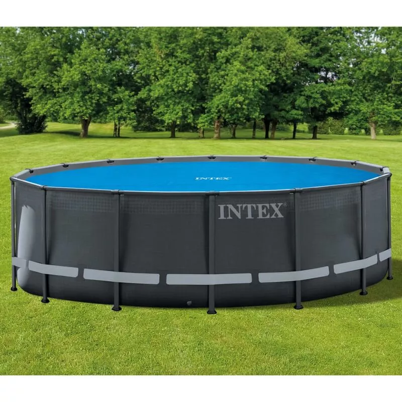 Intex - Cubierta solar de piscina redonda 488 cm - Azul barato