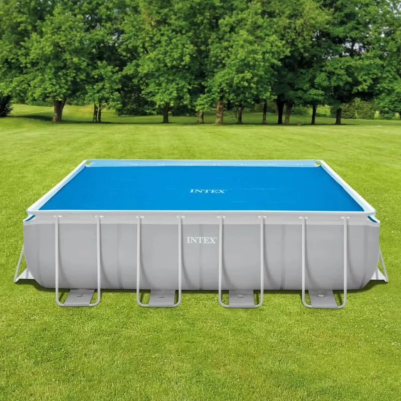 Intex - Cubierta solar para piscina rectangular 400x200 cm - Azul barato