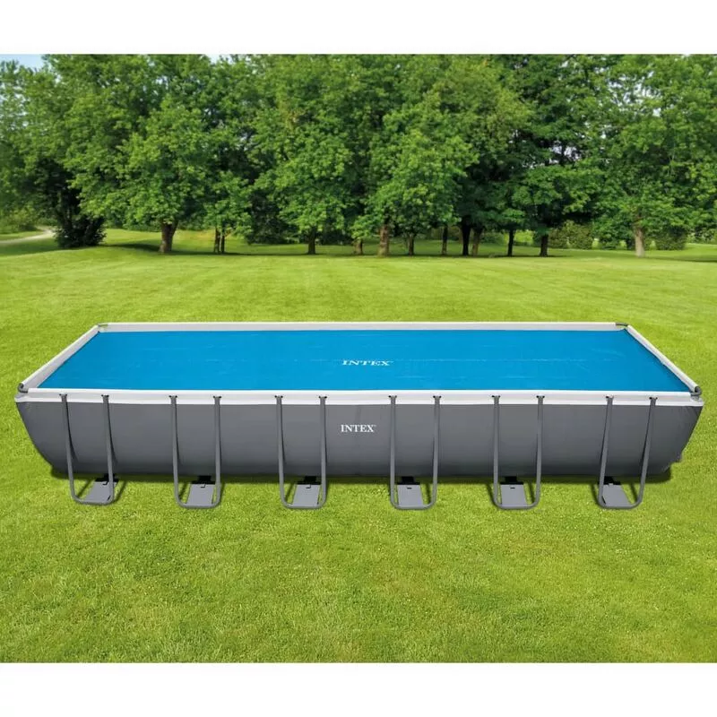 Intex - Cubierta solar para piscina rectangular 732x366 cm - Azul barato