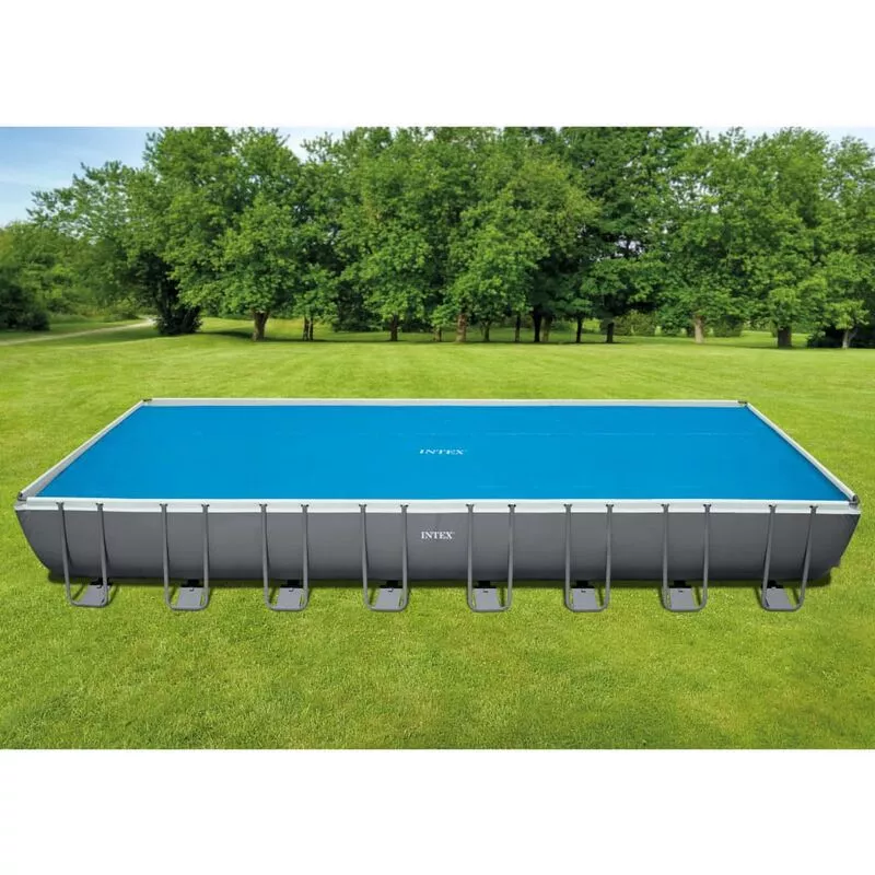 Intex - Cubierta solar para piscina rectangular 975x488 cm - Azul barato