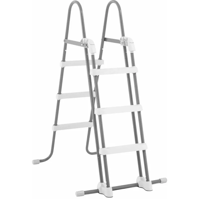 Intex - Escalera para piscina 3 peldaños 91-107 cm Gris barato