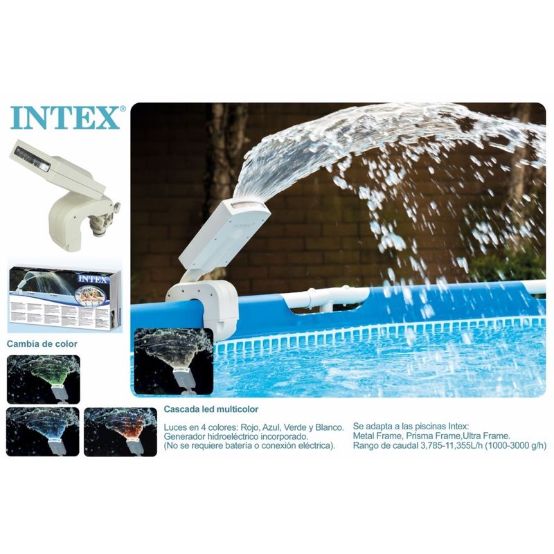 Intex - Fuente Pisc. Con Luz Led 28089 Barato
