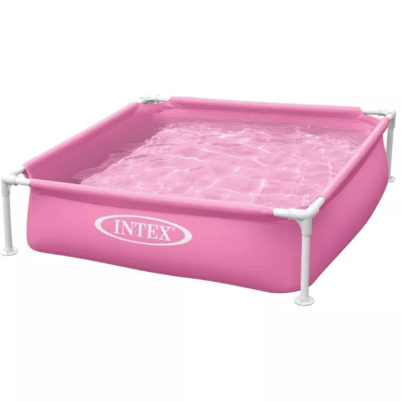 Intex - Piscina desmontable cuadrada Mini Frame 122x122x30 cm rosa barato