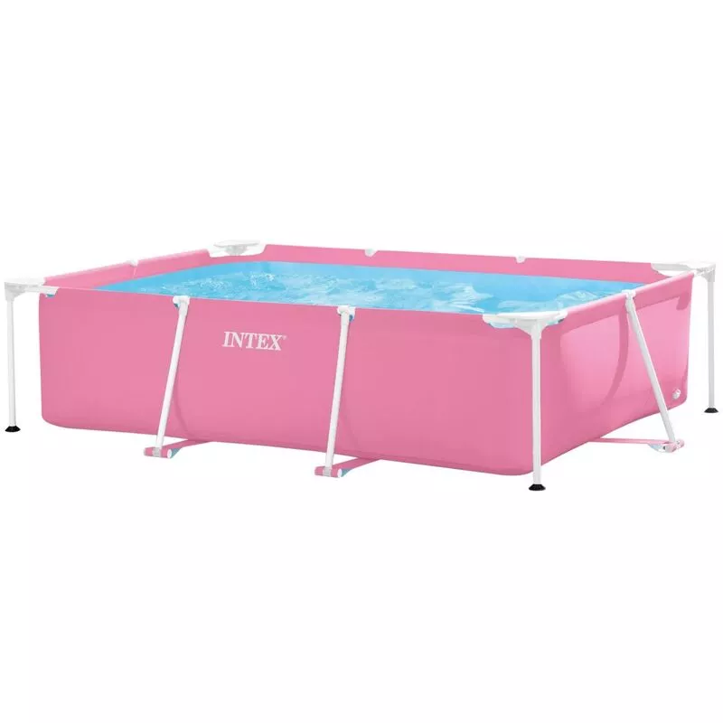 Intex - Piscina desmontable rectangular rosa 1.662 l Small Frame barato
