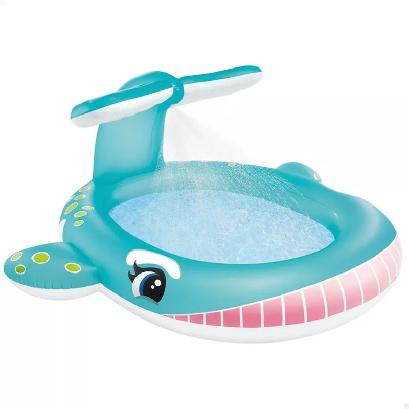 Intex - Piscina hinchable ballena con aspersor barato