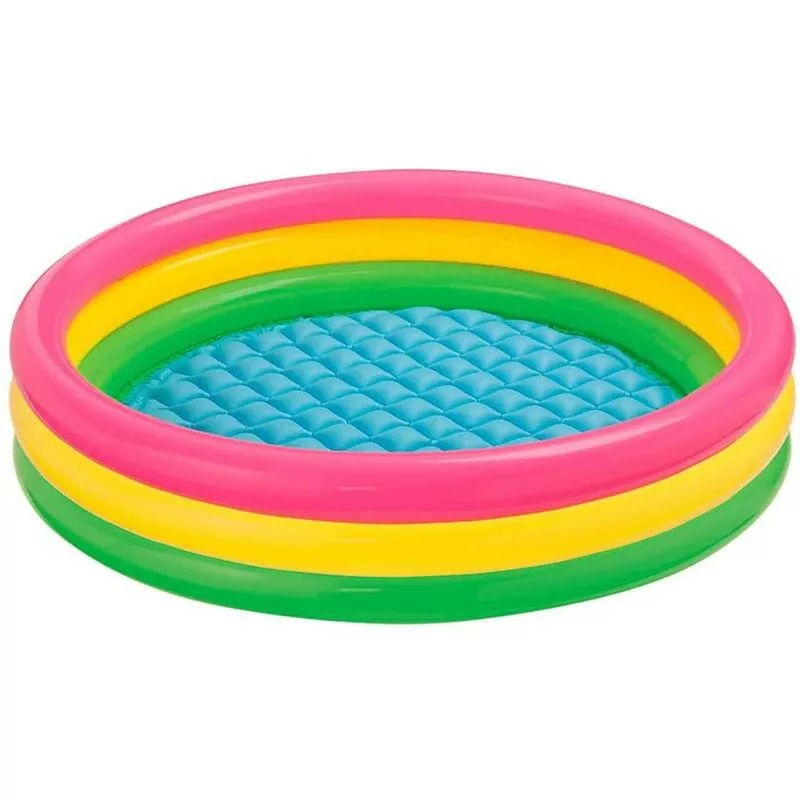 Intex - Piscina hinchable infantil de 3 aros multicolor de 275 litros de barato